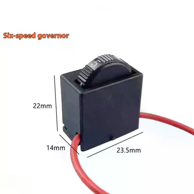 AC220V 6 commutateur de contrôleur de régulation de vitesse pour meuleuse électrique DR2-6/1FE 12A 250V