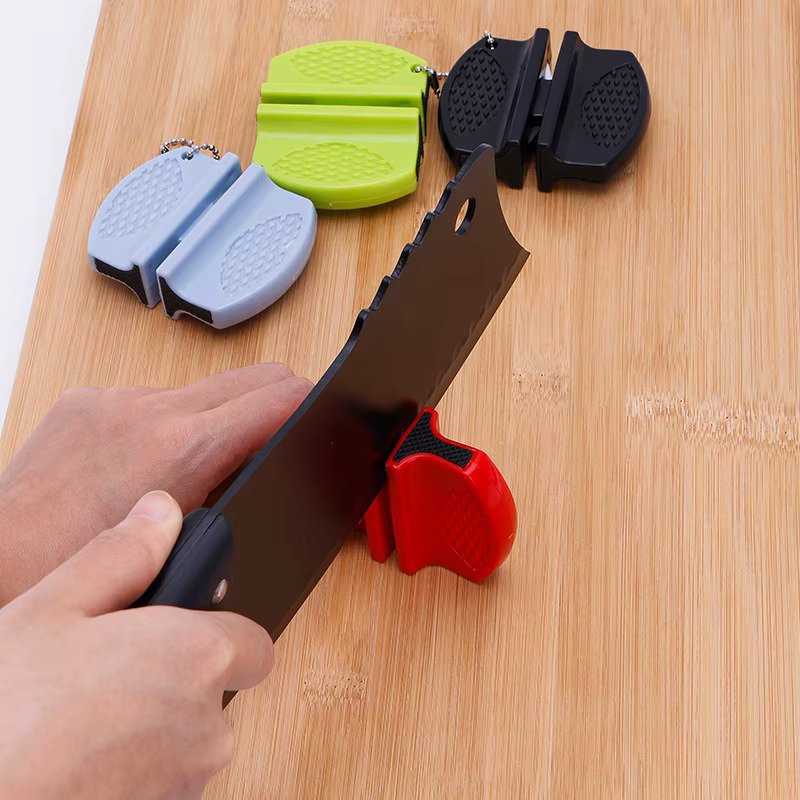 Aiguiseur de couteaux portable, rapide, manuel, multifonctionnel, outil de cuisine, efficace