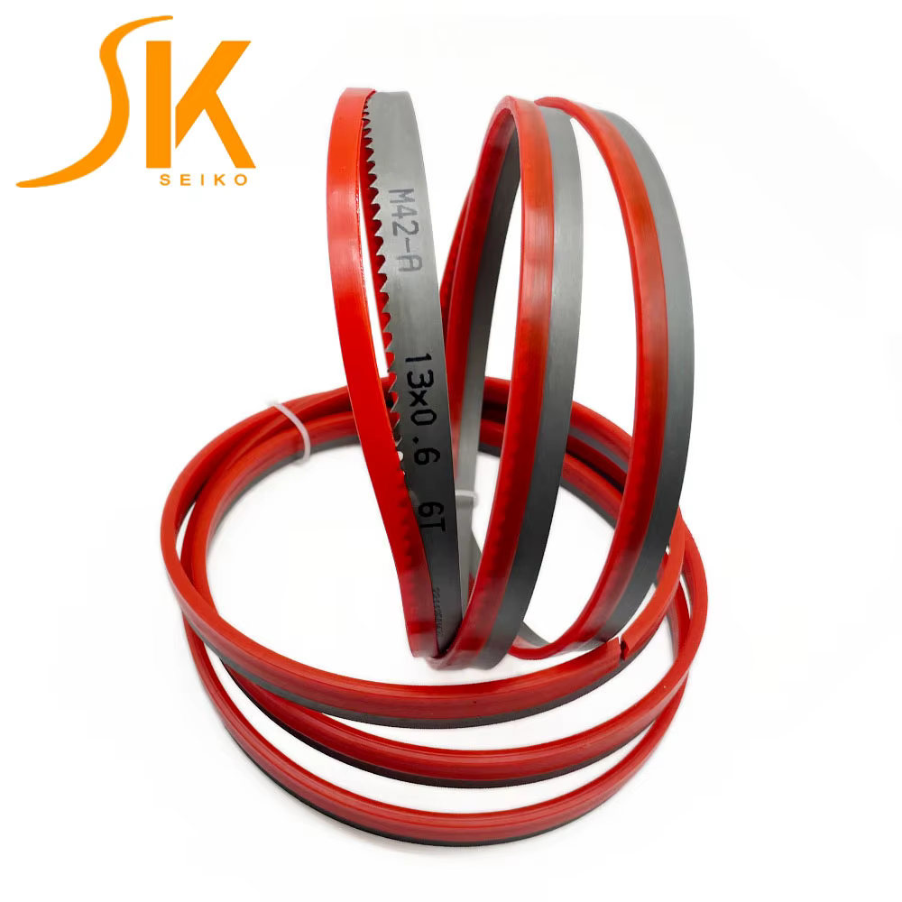 Lame de scie à ruban 1640 1425 1140 1435mm 1570mm 1712mm 1830mm longueur 13x0.6mm avec 6 8 10 14 TPI M42 Bi métal pour couper les métaux 1 pièces