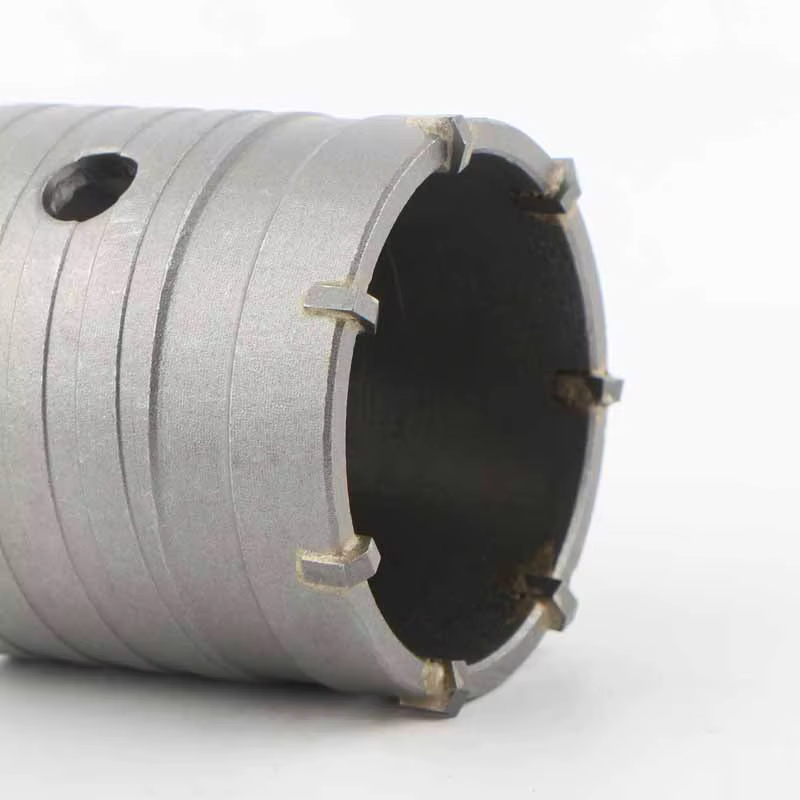 Kit Scie Cloche SDS Max 30-160mm pour Béton Ciment Pierre Brique Mur Ouvre Trou pour Installation de Tuyaux de Climatisation Trépan pour Marteau Perforateur Outil Professionnel