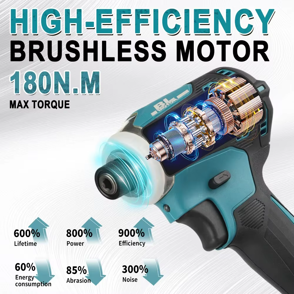 Makita DTD171 18V Perceuse-visseuse compacte sans balais rechargeable pour le bricolage domestique et les systèmes d'amélioration 2026