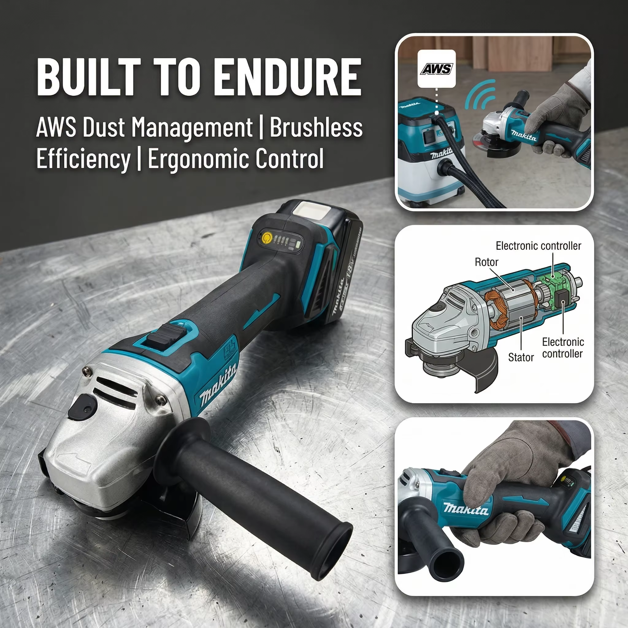 Machine de découpe haute puissance Makita DGA404 100 mm