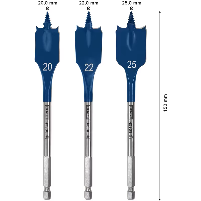 BOSCH EXPERT 2608900331 Jeu de 3 forets auto-établissants à vitesse rapide pour perçage