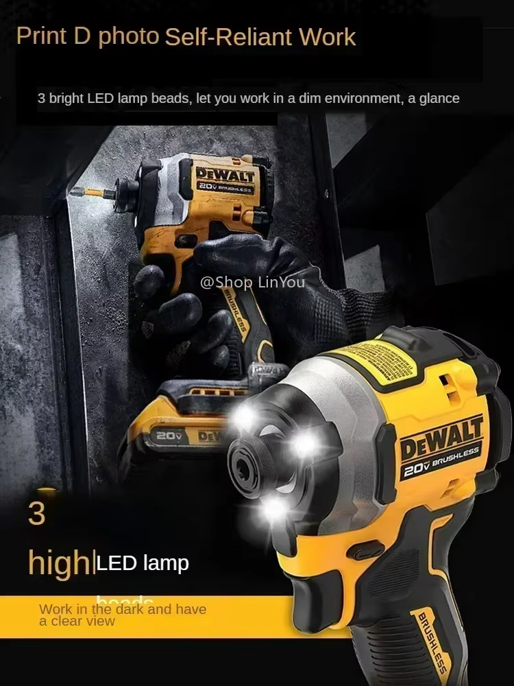DEWALT DCF Nouveau 850 20V Perceuse-visseuse sans fil à moteur sans balais