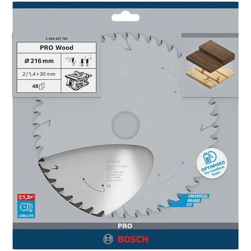 BOSCH 2608837726 lames de scie circulaire pour bois scies de Table sans fil
