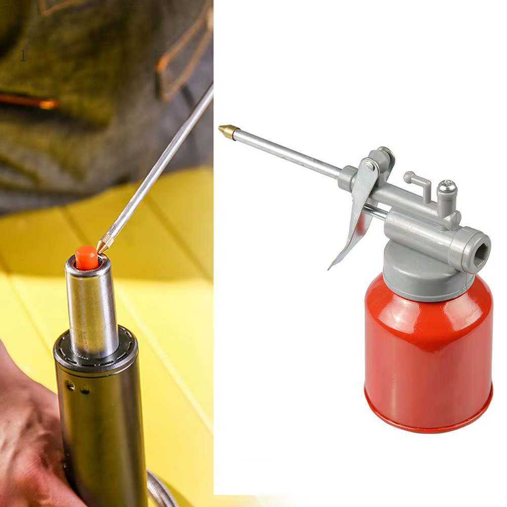 Pistolet à graisse haute pression avec pompe à pouce et buse en cuivre, mini bidon de 250 ml pour l'entretien automobile