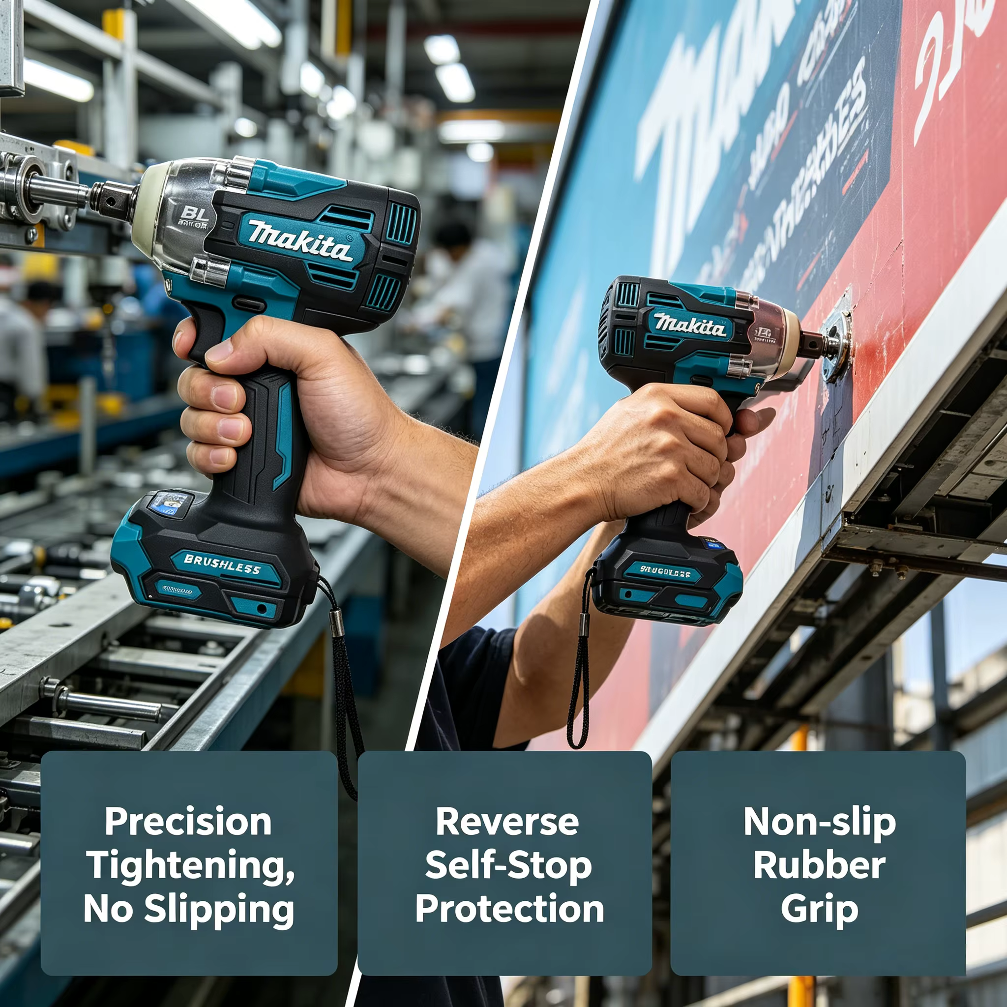 Makita TW004G Perceuse-visseuse sans balais 18V et tournevis électrique