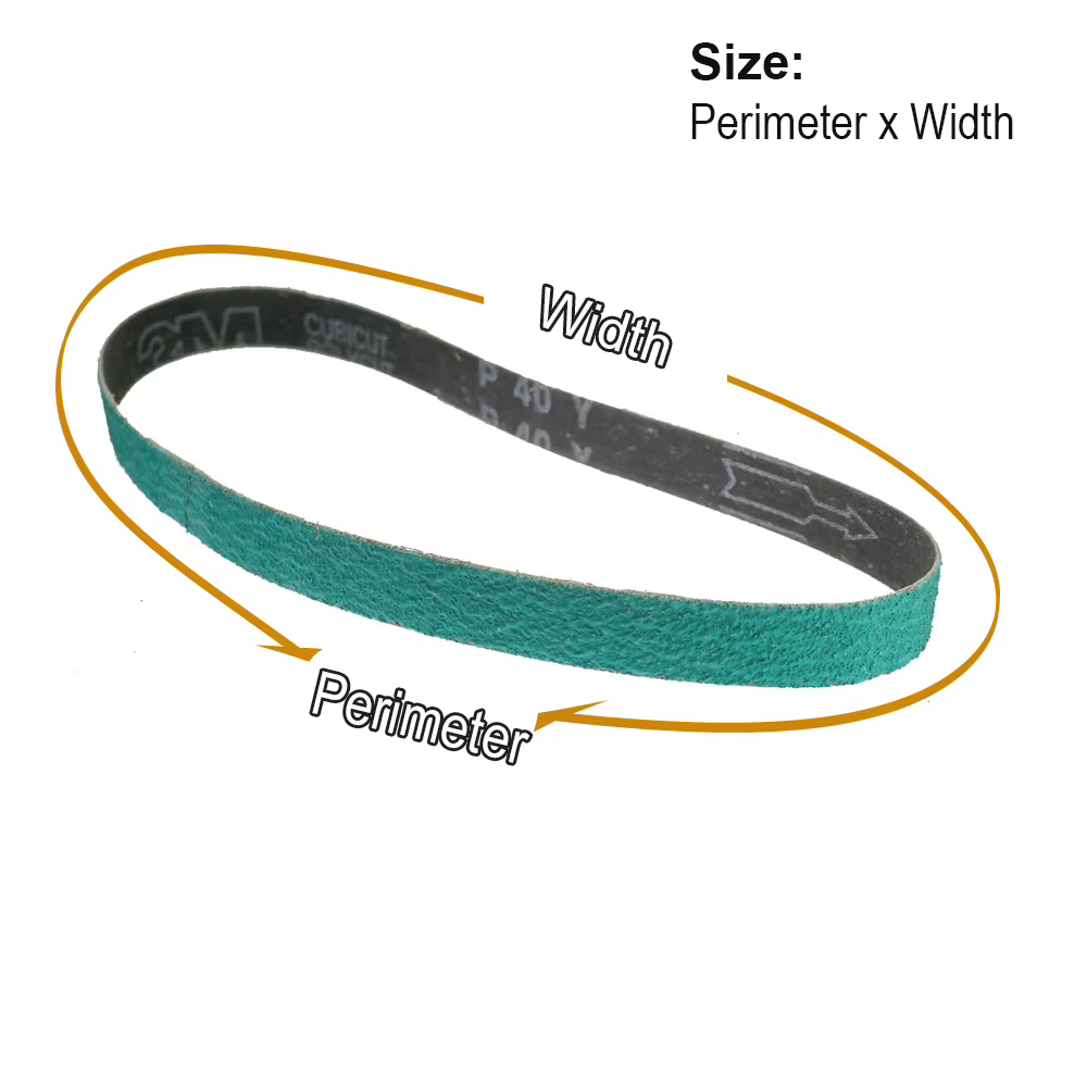 Bande de ponçage Z/A 1 "x 30", bandes de ponçage 25x762mm pour le meulage des lames de couteau, 4 pièces