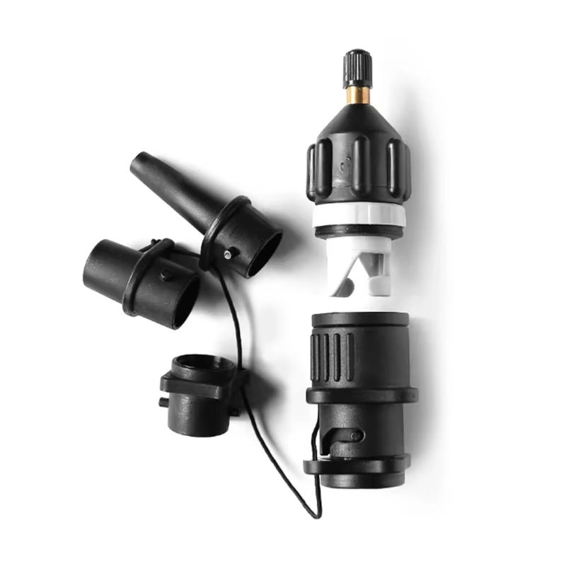 Kit d'adaptateurs de valve d'air multifonction pour planche de SUP gonflable, kayak, bateau à pagaie - Adaptateur de pompe, connecteur de valve d'air, combo
