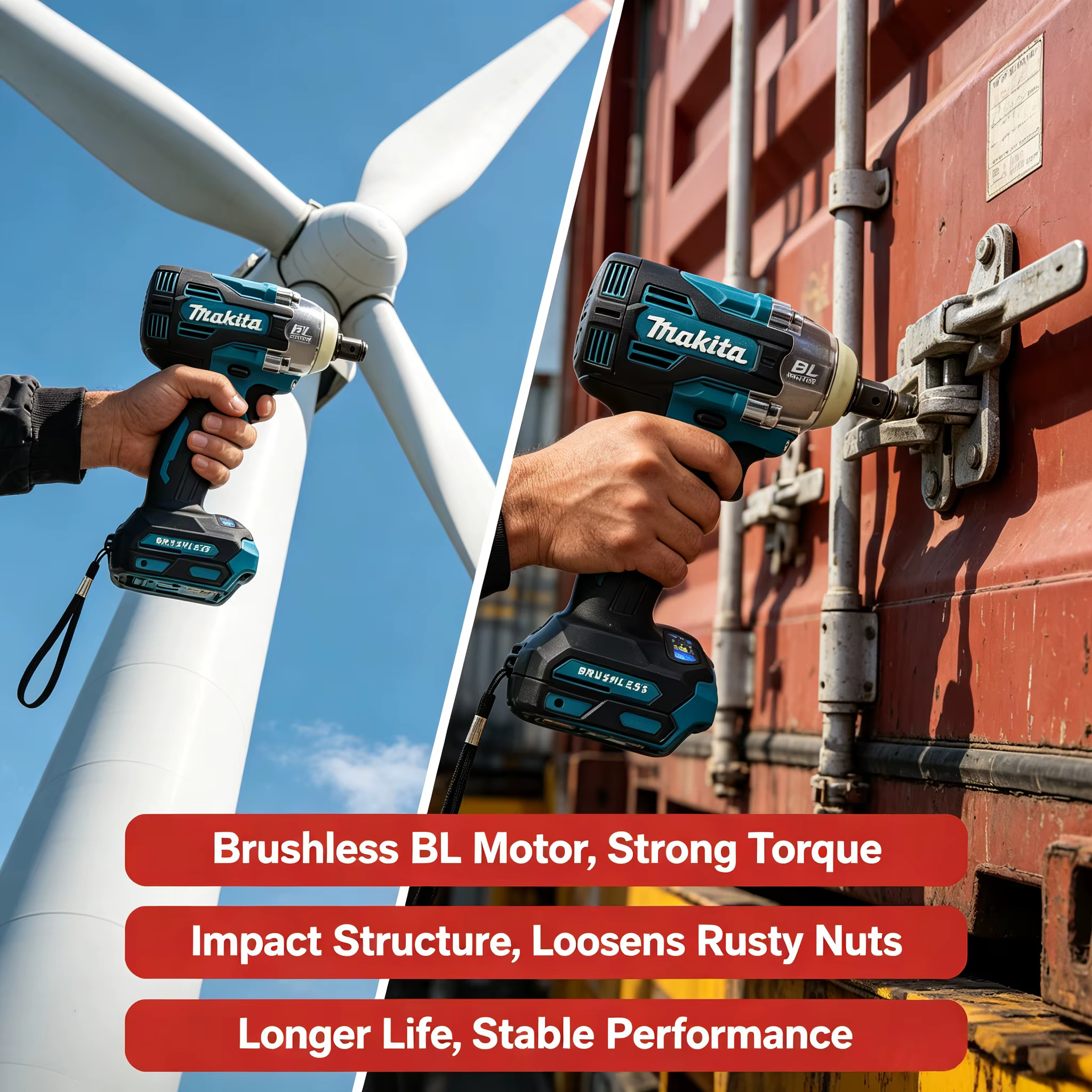 Makita TW004G Perceuse-visseuse sans balais 18V et tournevis électrique