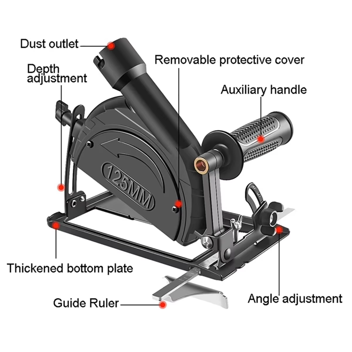 Support de meuleuse Angle réglable 0-45 ° Convertisseur