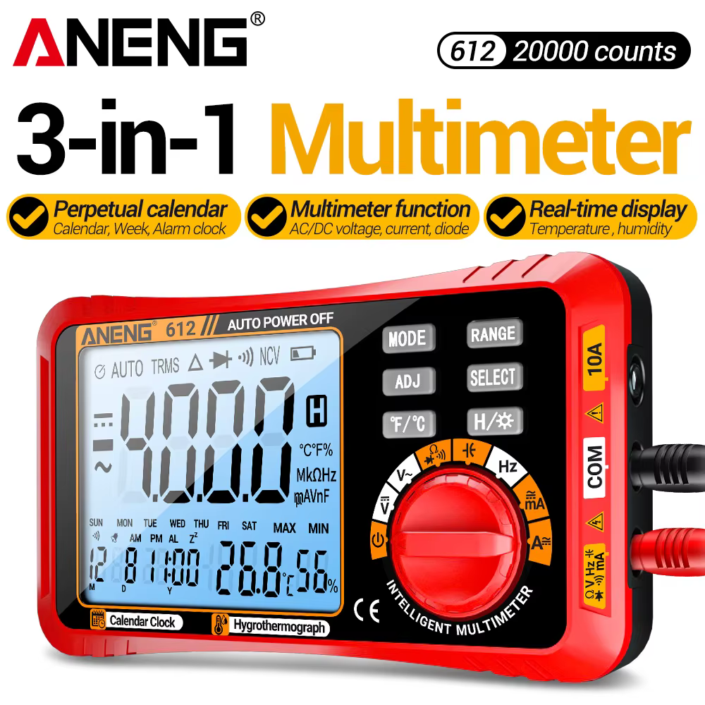 Multimètres numériques 3 en 1 ANENG 612