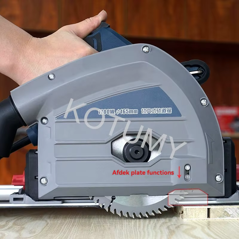 KOTUMY 1.4M/2.8M Guide pour le travail du bois Scie électrique 45 ° Tronçonneuse multifonctionnelle