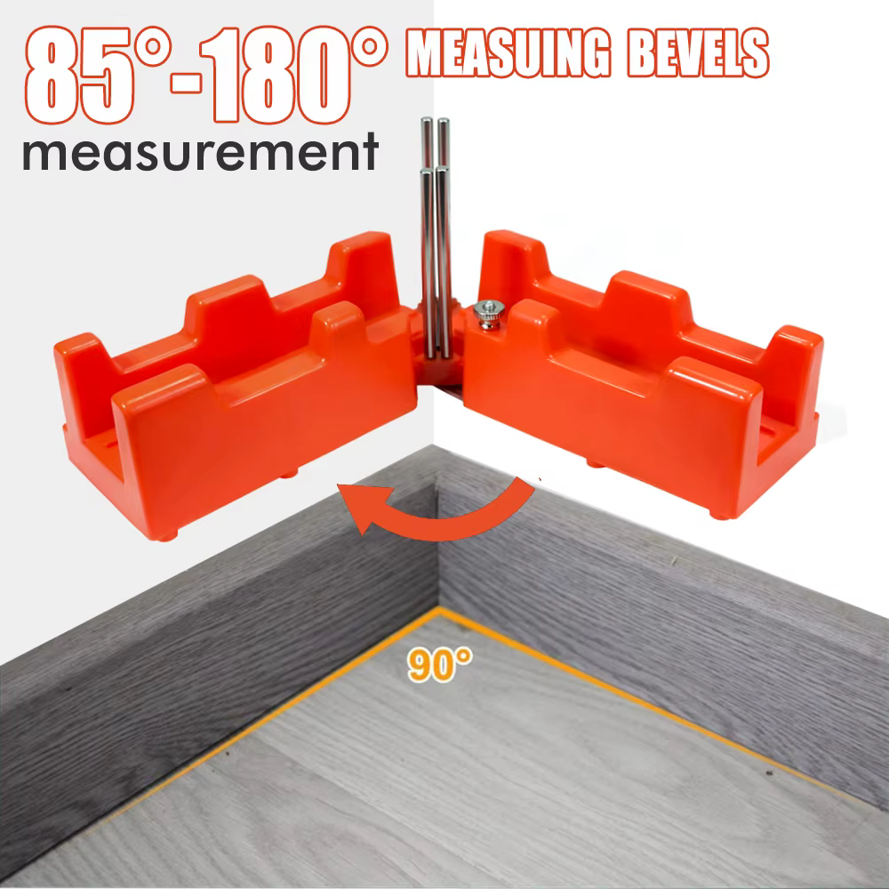 Outil de coupe de sciage d'angle de mesure d'onglet 2 en 1 85-180 °