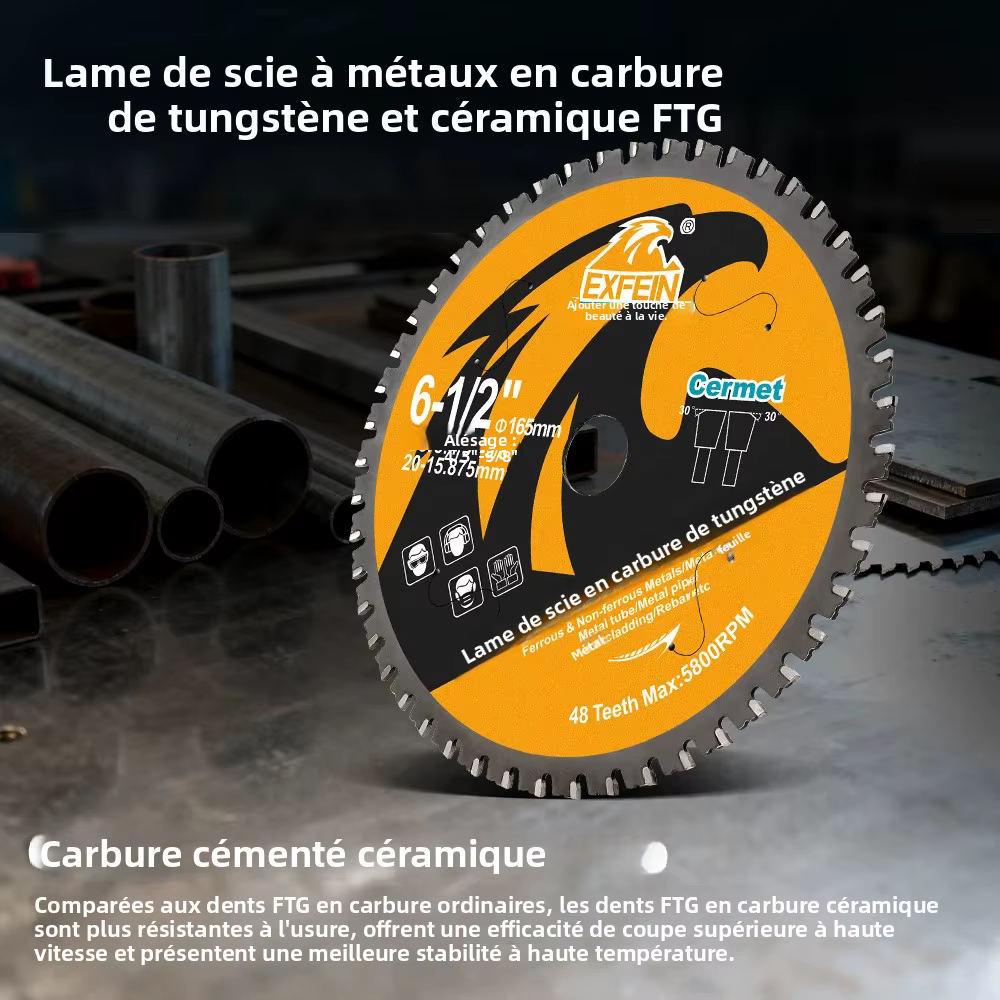EXFEIN – disque de coupe de scie circulaire en métal