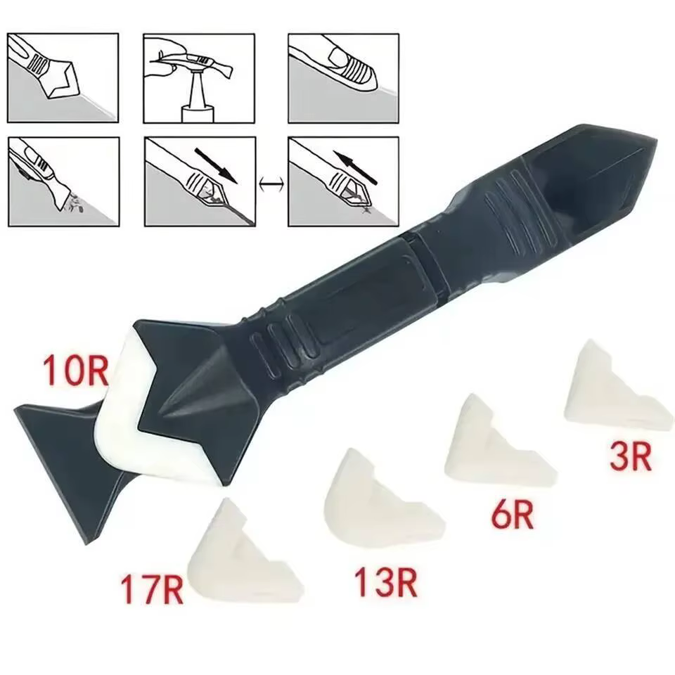 Kit d'outils 5-en-1 pour enlever le mastic