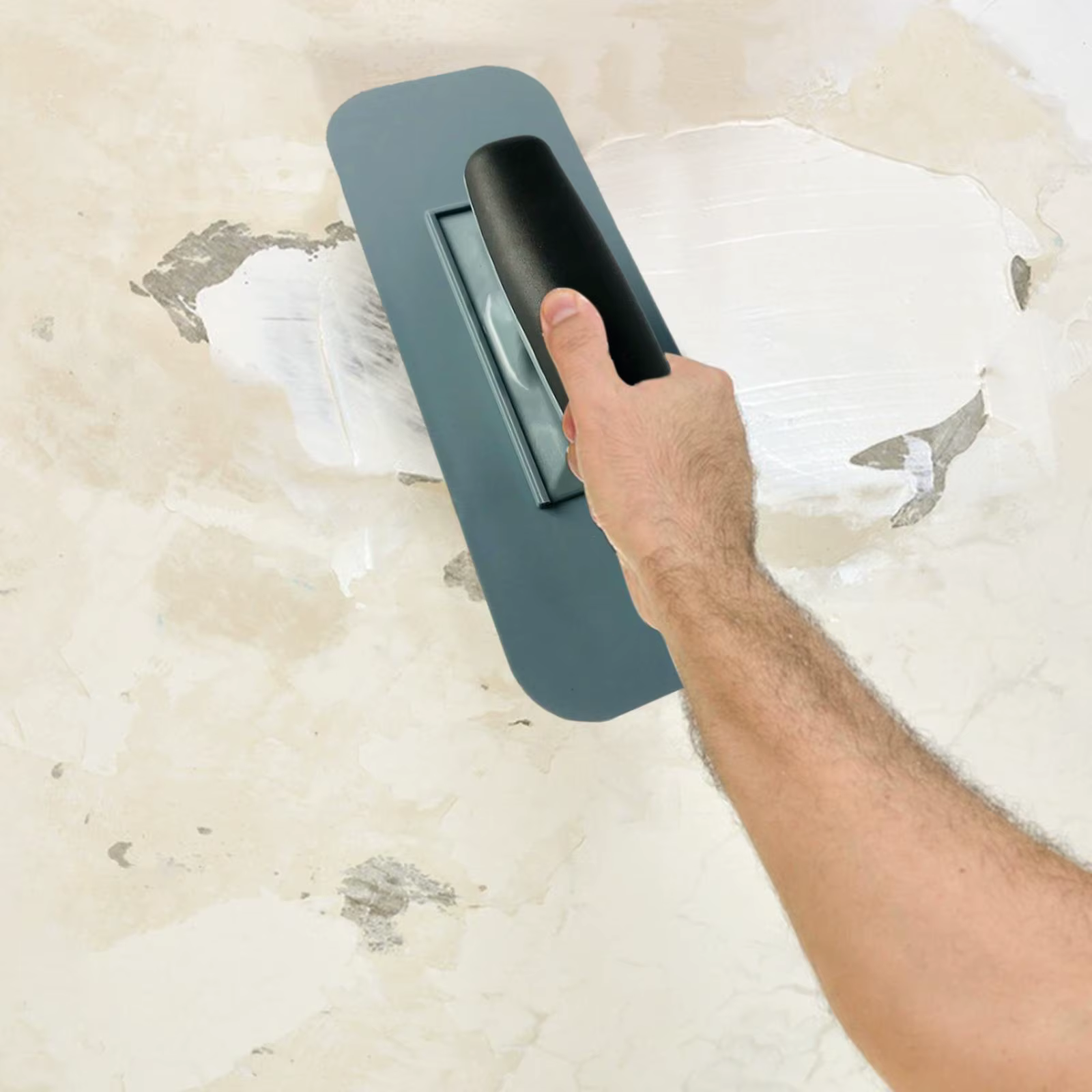 Truelle de finition avec poignée, équipement de grattage, ciment, béton, pour stuc, plaques de plâtre, carrelage, revêtement en béton