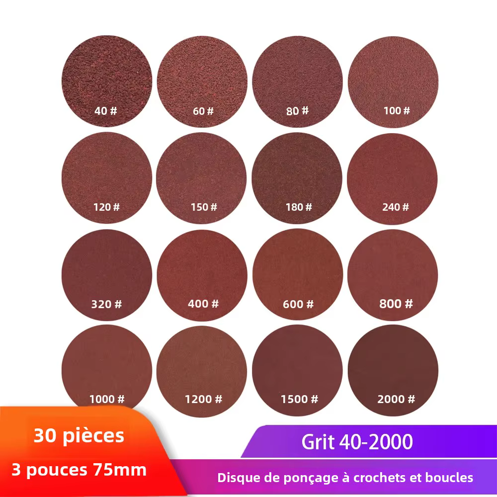 Abrasifs en Papier de Verre de Forme Ronde