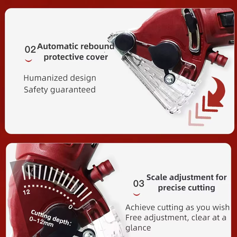 Mini scie circulaire électrique 110V/220V, outil multifonctionnel pour couper les carreaux, le métal, le bois, le bricolage, le travail du bois