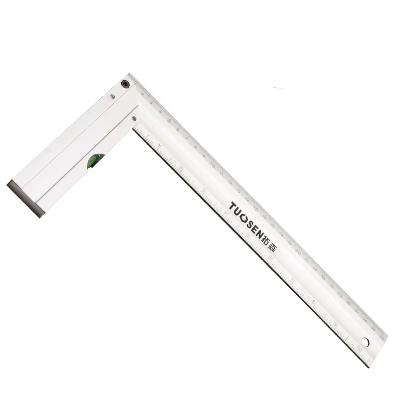 Règle d'angle pour le travail du bois, carré à 90 degrés, 300mm 500mm, carré multifonctionnel en alliage d'aluminium pour la décoration et le renfort, 1 pièce