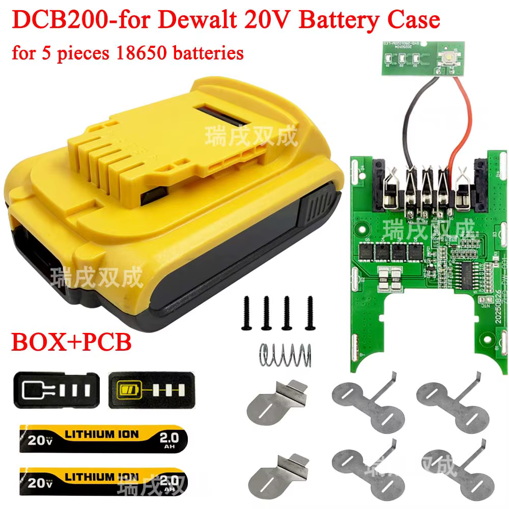 Boîtier de batterie Li-ion 5*18650 pour perceuse sans fil DCD791