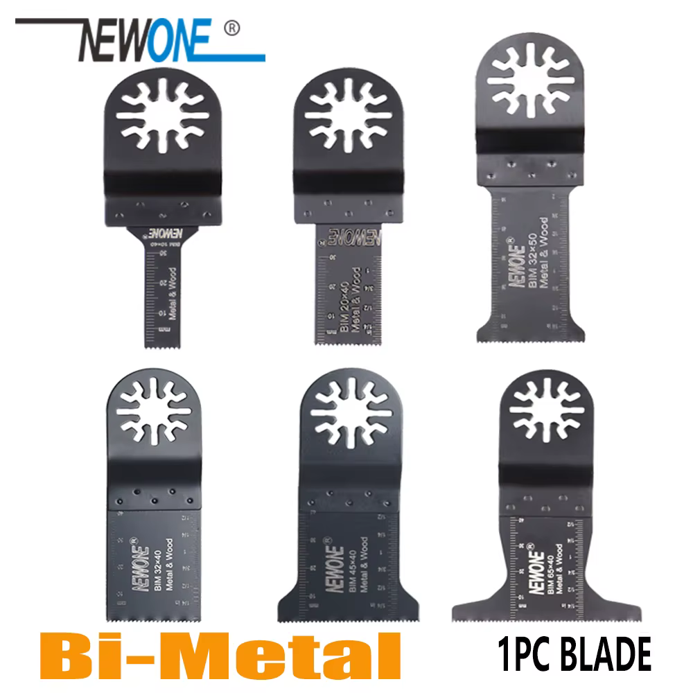 NEWONE 10/20/32/45/65mm lames de scie multifonctions oscillantes bi-métal lame BIM bois/plastique/métal accessoires d'outils électriques de coupe