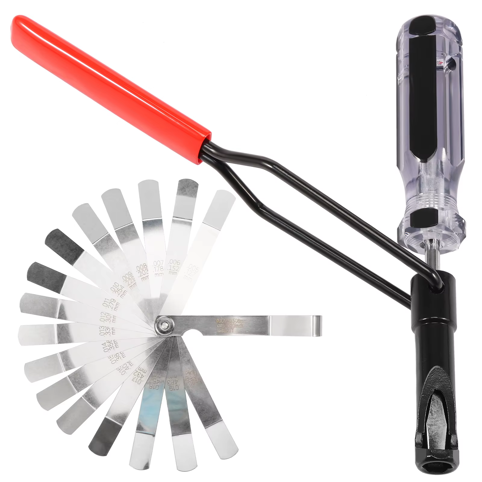 Kit d'outils de réglage de la jauge de jeu de soupape, robuste et facile à utiliser, avec goujon de réglage de soupape à fente et outil pratique de réglage de contre-écrou pour la réparation