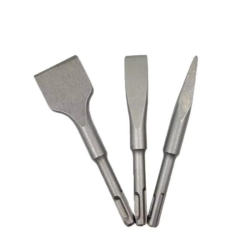 Ciseaux à pointe, à rainure et plats SDS PLUS pour marteau électrique, outils de maçonnerie, forets pour carrelage, ciment, béton, brique, pierre