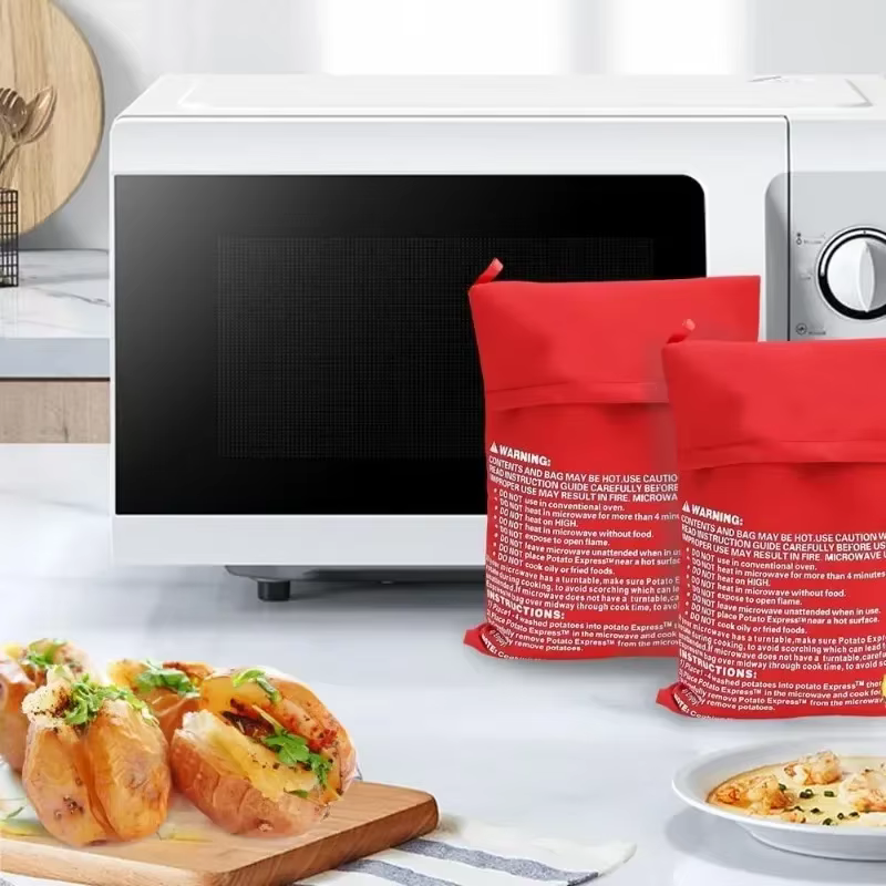 Sac à pommes de terre réutilisable pour micro-ondes, cuiseur à micro-ondes, cuiseur à pommes de terre au four, outil d'accessoires de cuisine
