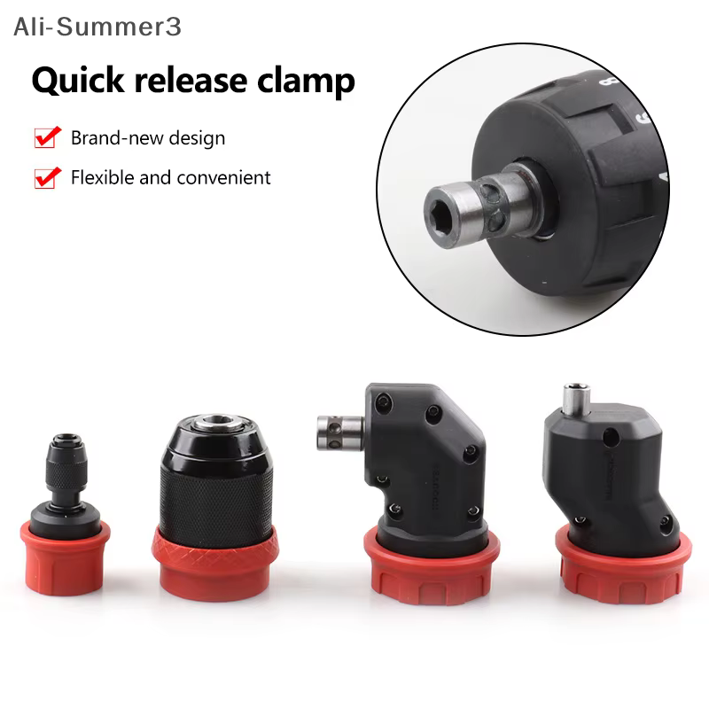 Mandrin de Conversion de perceuse à dégagement rapide pour embouts hexagonaux de 6.35mm