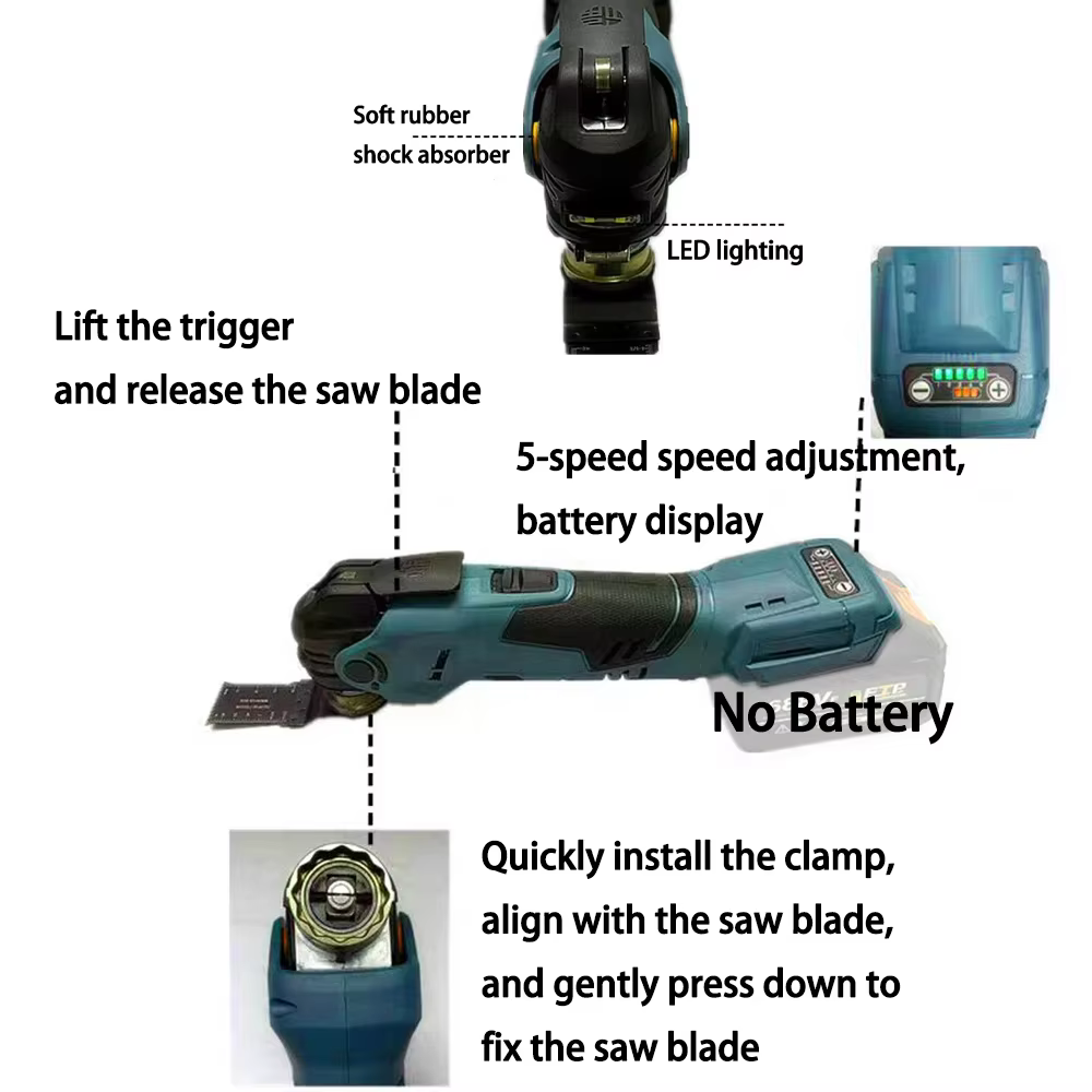 Outil multifonction oscillant sans balais Makita