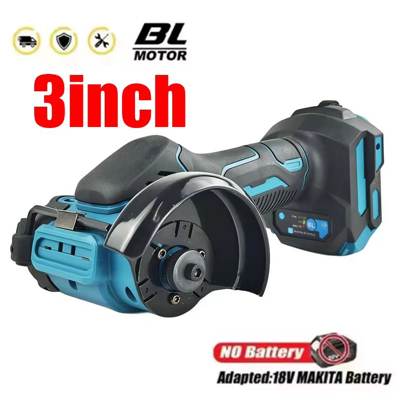 Fit Makita 18V batterie 3 pouces Mini meuleuse d'angle Machine de découpe électrique sans fil meulage polissage coupe outils électriques