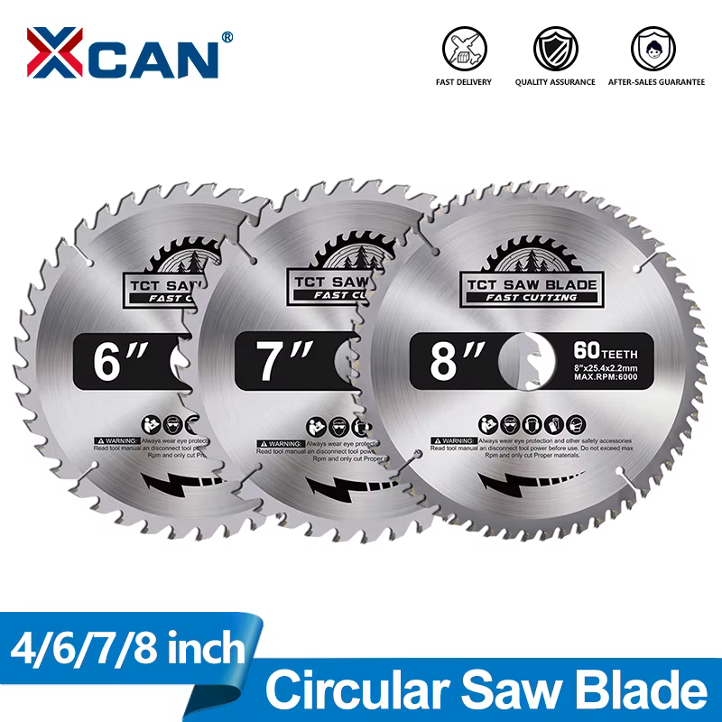 XCAN 1 pièce lame de scie circulaire 4 ''6'' 7'' 8 ''disque de coupe du bois en carbure