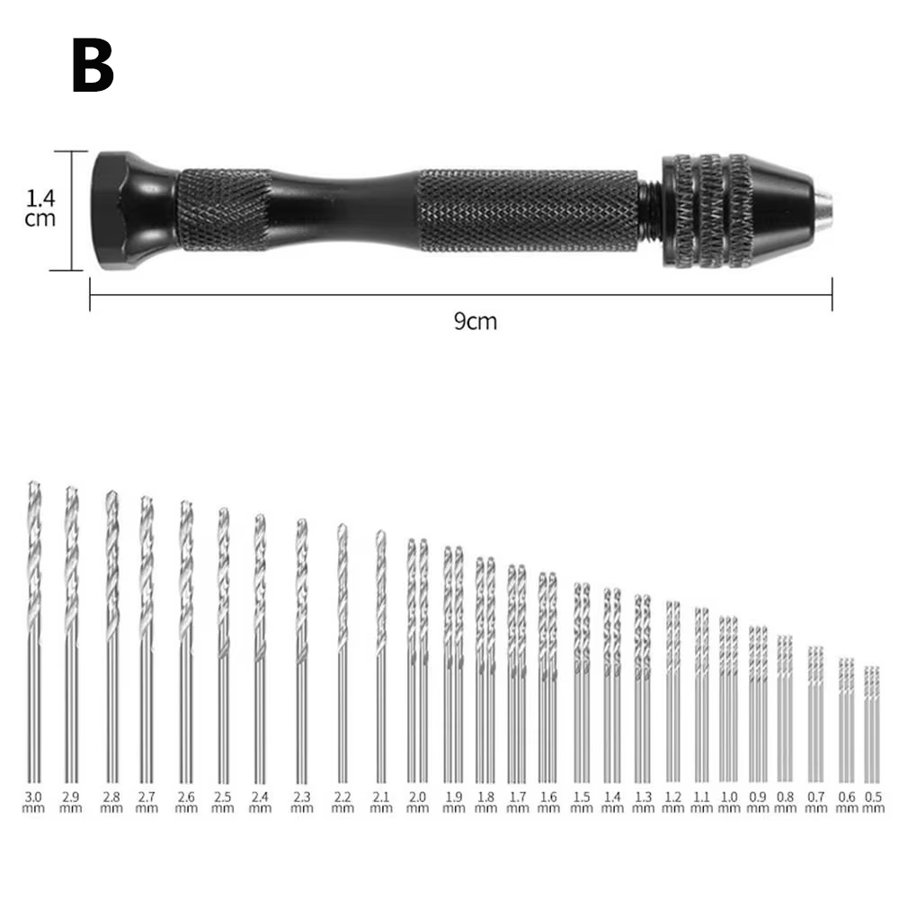 Perceuse à main manuelle réglable avec mandrin sans clé