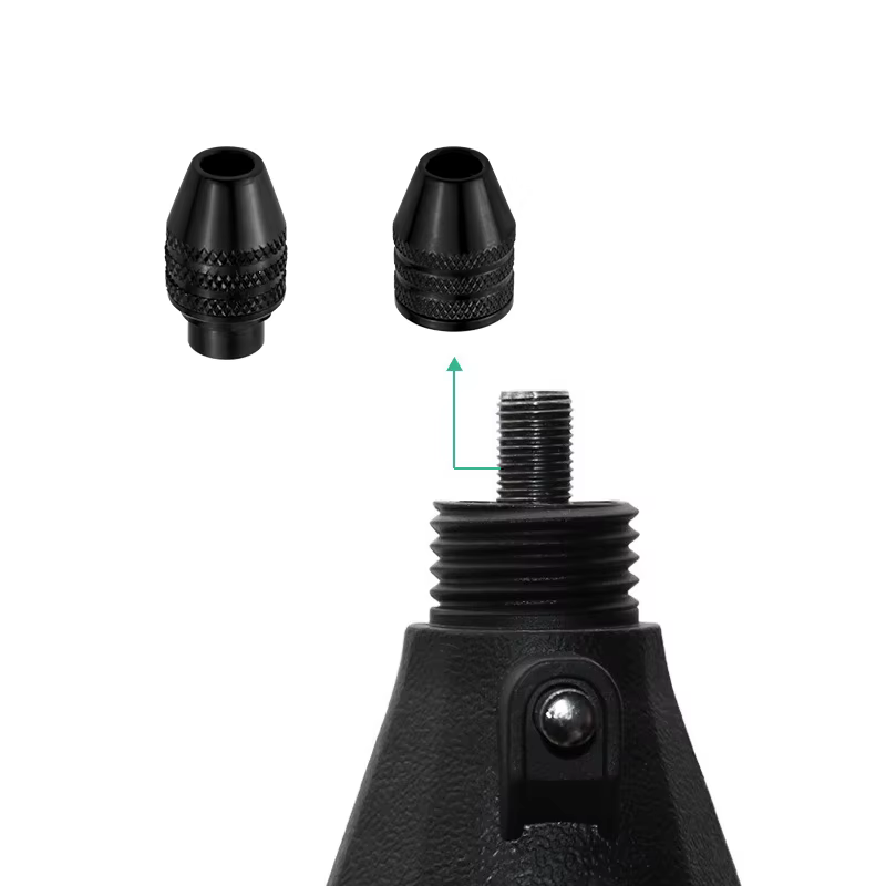 Mandrin JIGONG pour outils M7x0.75 M8x0.75, mini-mandrin universel de meulage, pince de serrage réglable 0.3 x 3.2 mm pour meuleuse électrique