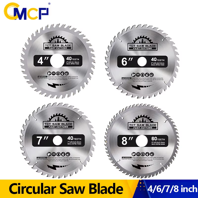 Lame de scie circulaire TCT CMCP 4/6/7/8 pouces