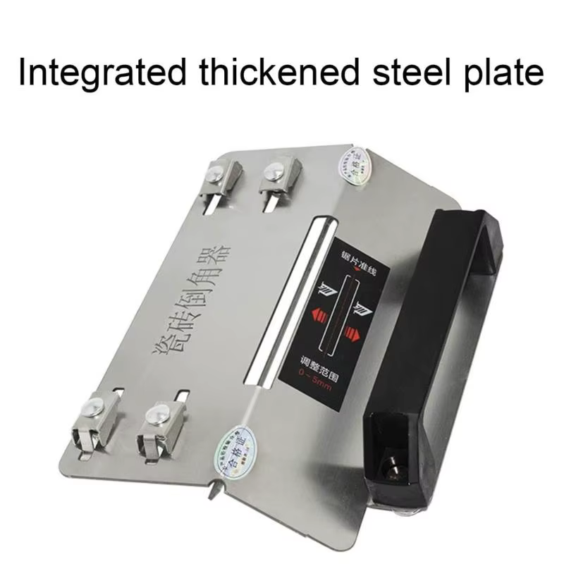 Système guidage meuleuse d polyvalent pour coupe en biseau à 45 degrés sur les carreaux