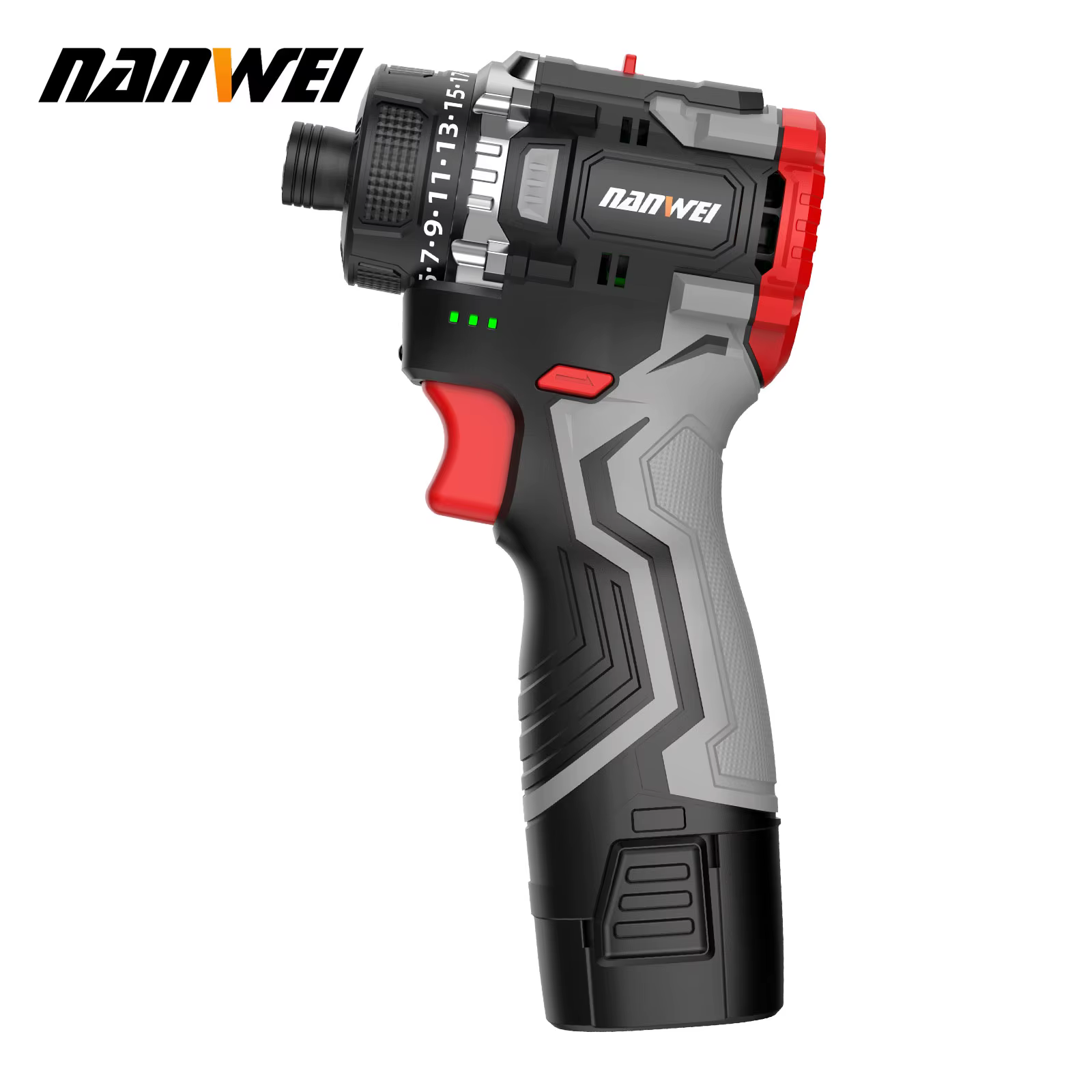NANWEI 16.8V Lithium-ion perceuse sans fil portable universel sans brosse Double vitesse pilote tournevis sans fil