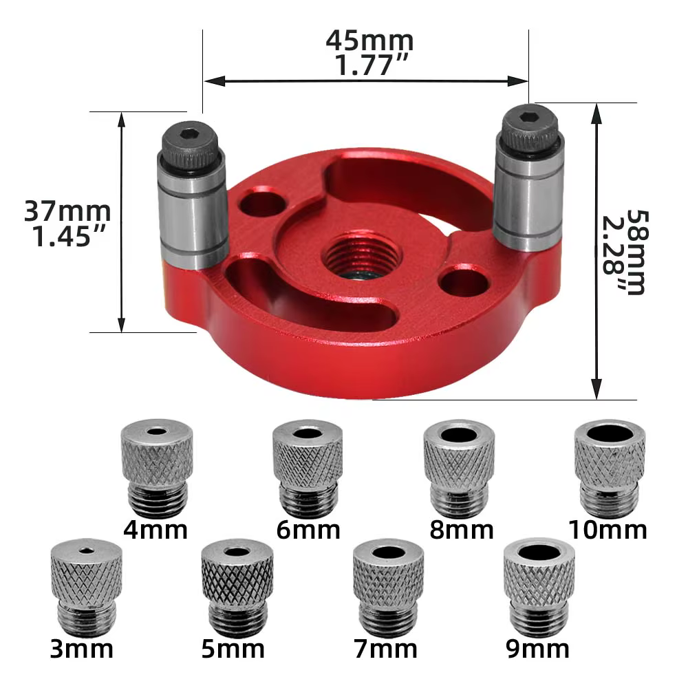 Kit de gabarit de cheville de 3 à 10mm