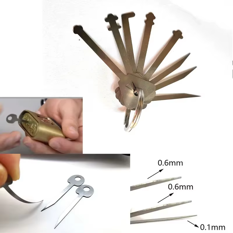 Clés maîtresses, crochet de serrure squelette, outils de crochetage pour ouvrir les portes, ensemble de clés pour ouvrir les serrures de porte, porte-clés, clé maîtresse pour ouvrir toutes les portes