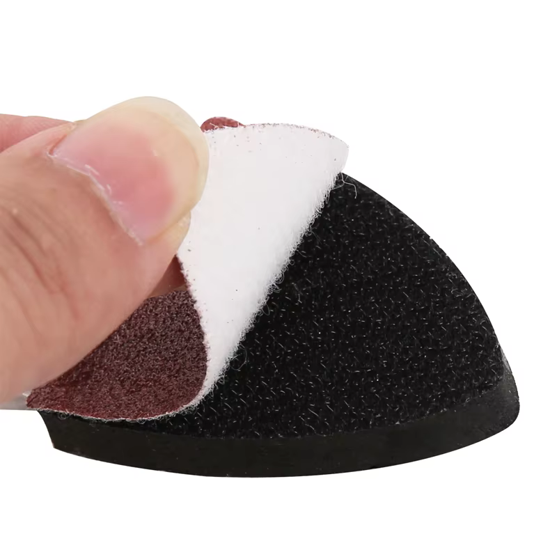 Vearter 31 pièces tampon de sable multi-outils oscillant au doigt avec feuille de papier de verre à crochet et boucle pour le meulage des bavures de bois et le dérouillage du métal