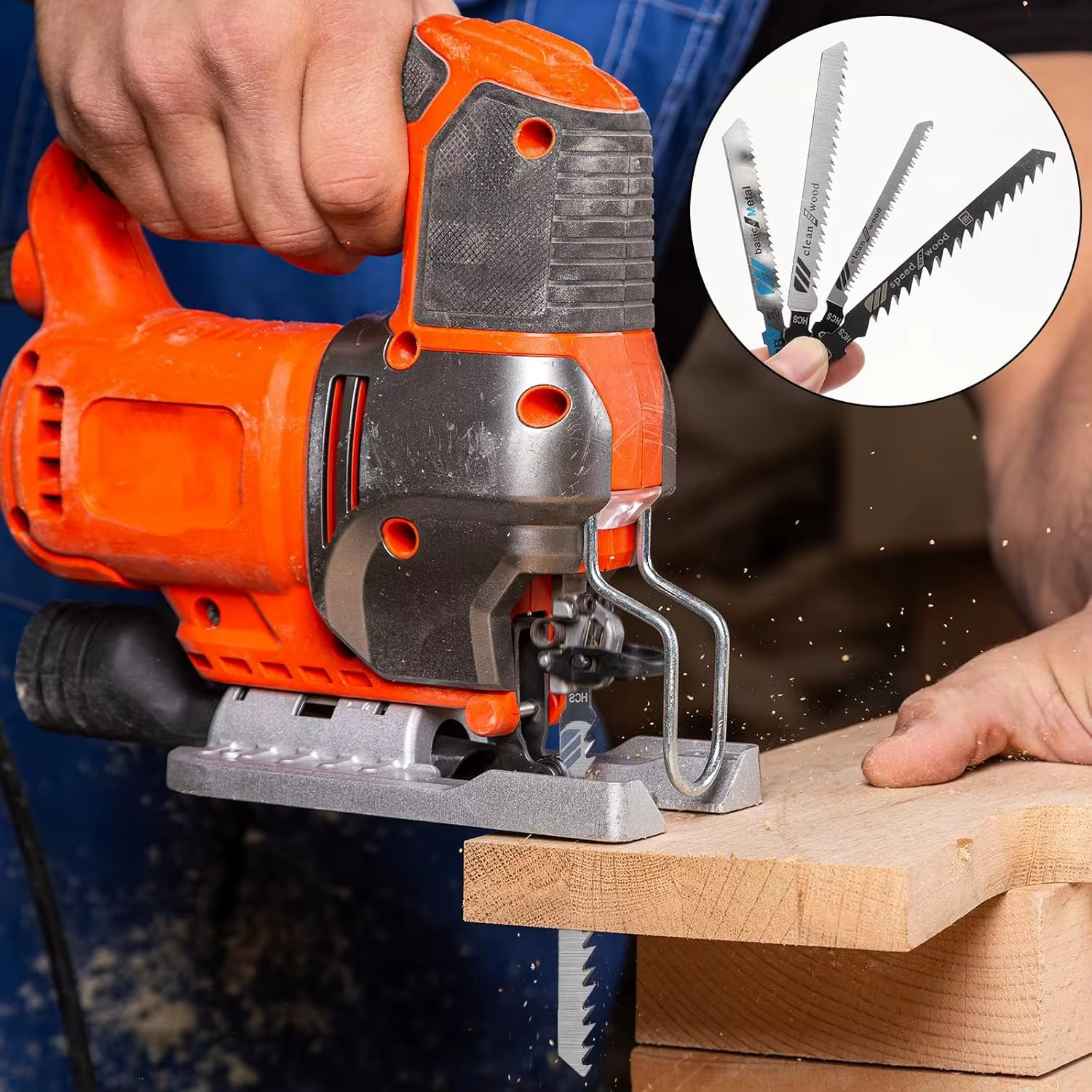 10 pièces/ensemble lames de scie sauteuse bois tôle coupe lame