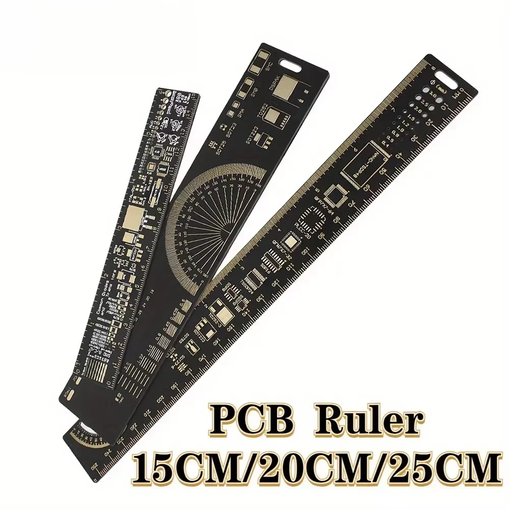 Règle de mesure multifonctionnelle pour PCB de 15 cm/20 cm/25 cm