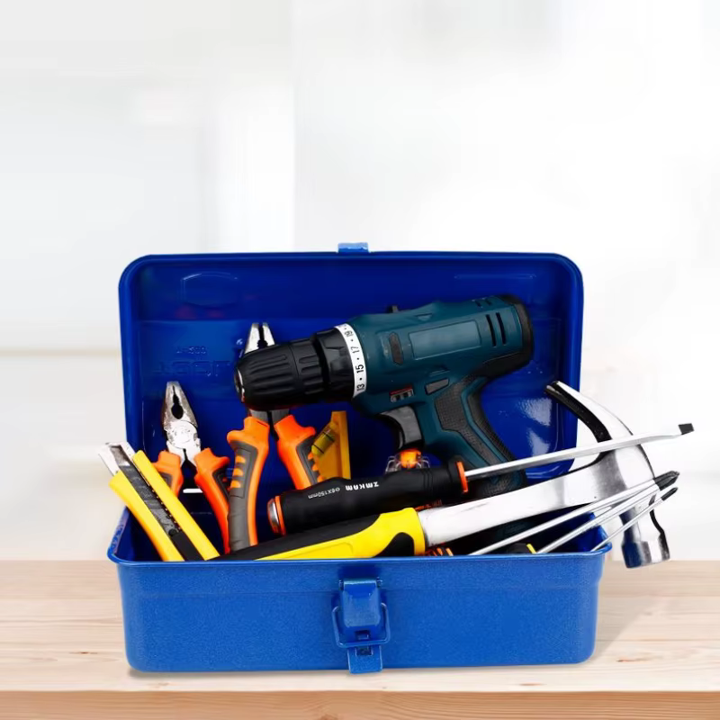Boîte à outils en fer épais