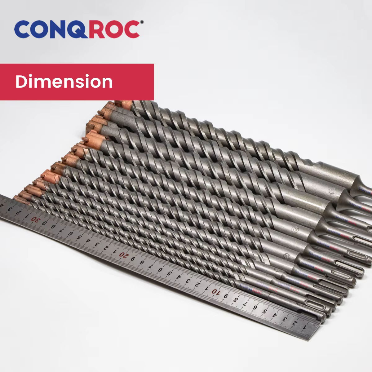 Foret à maçonnerie Long SDS Plus, longueur de tige-340 ~ 350mm, 12 options de diamètre-10 ~ 35mm, pointe croisée en carbure pour marteau électrique en tungstène