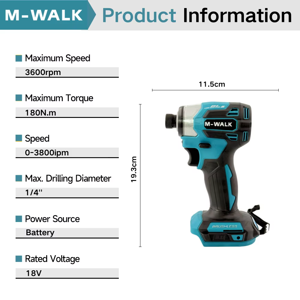 Makita – tournevis électrique sans fil M-WALK 18V