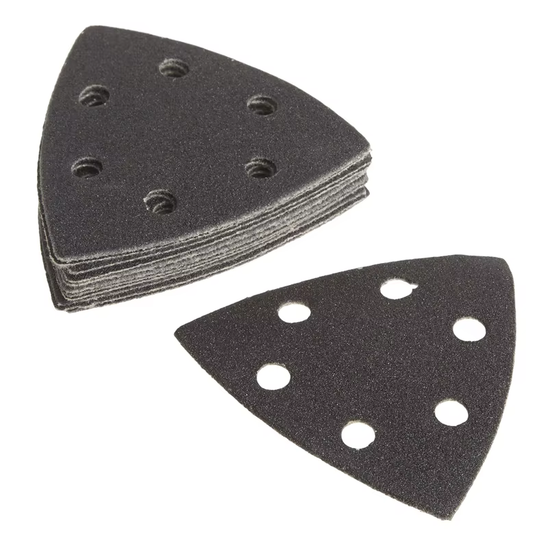 DEWALT Triangle à crochet et boucle 120 grain papier de verre paquet de 12 oscillant multi ponçage polissage accessoires pour outils électriques DWASPTRI12