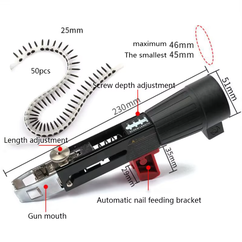Pistolet à vis électrique pour cloisons sèches