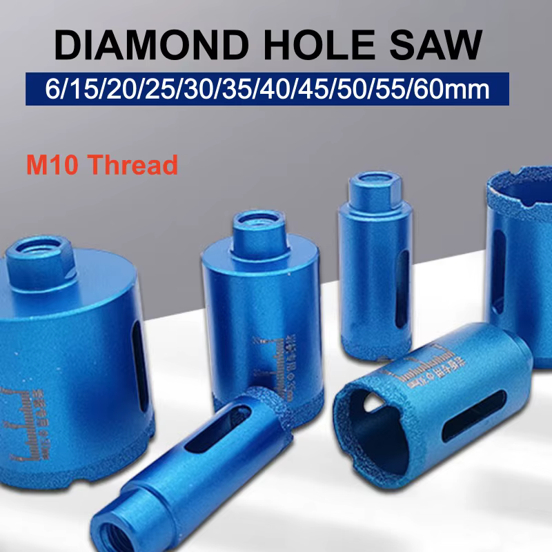 Foret diamanté M10, foret à noyau diamanté pour percer la porcelaine