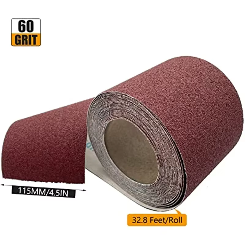 60-600 grains papier de verre 10M de Long 115mm abrasif métal